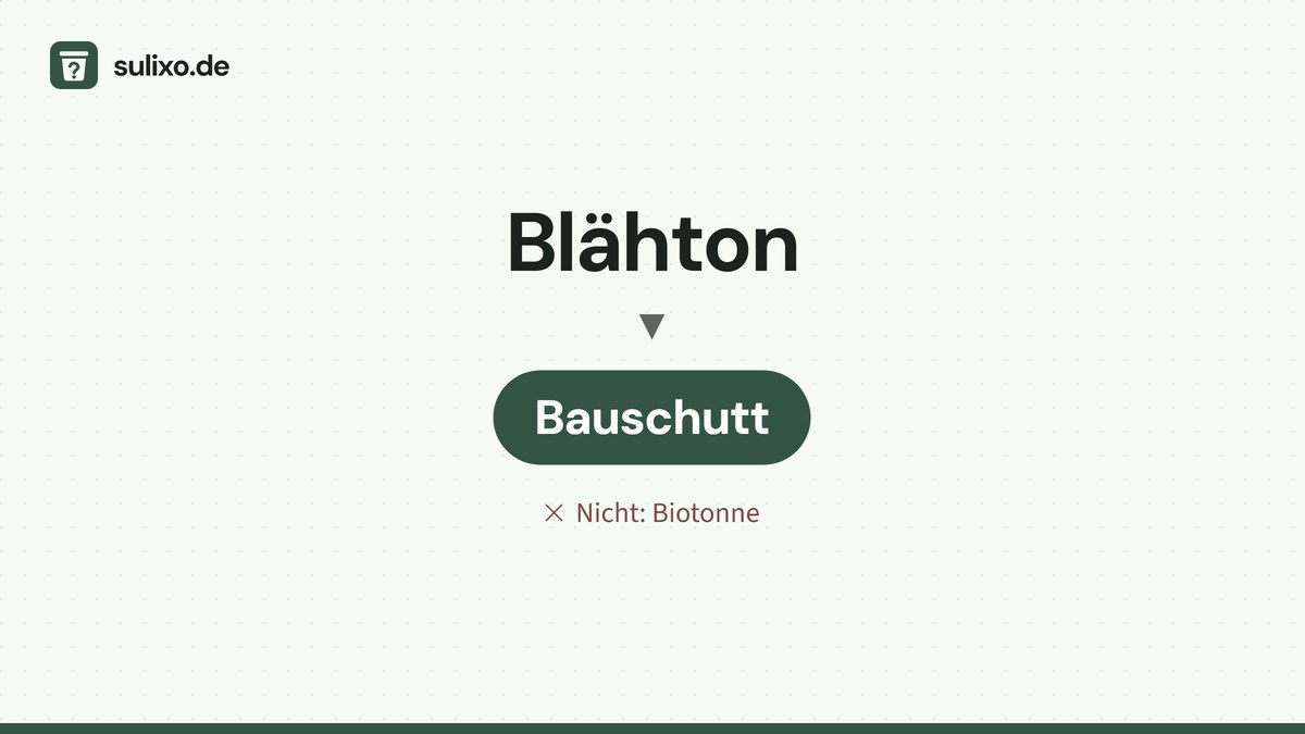 Blähton: Bauschutt