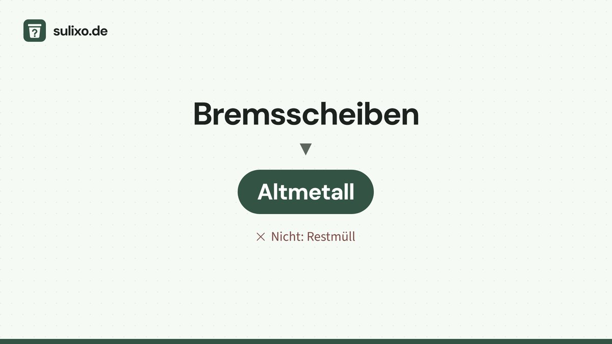 Bremsscheiben: Altmetall