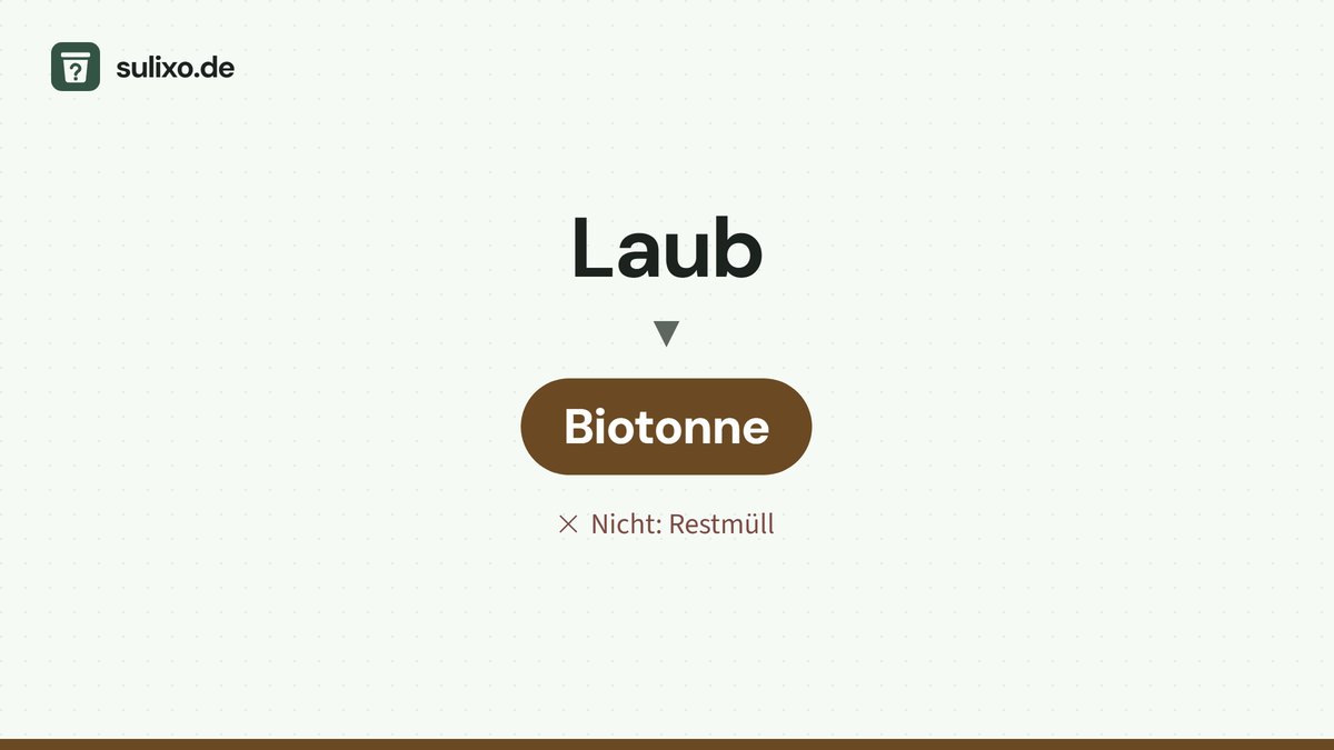Laub: Biotonne