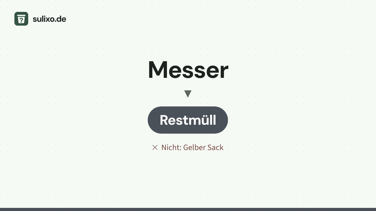 Messer: Restmüll