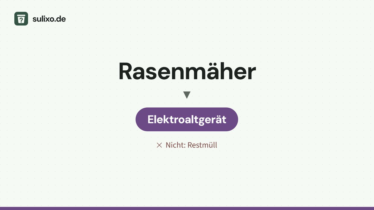 Rasenmäher: Elektroaltgerät