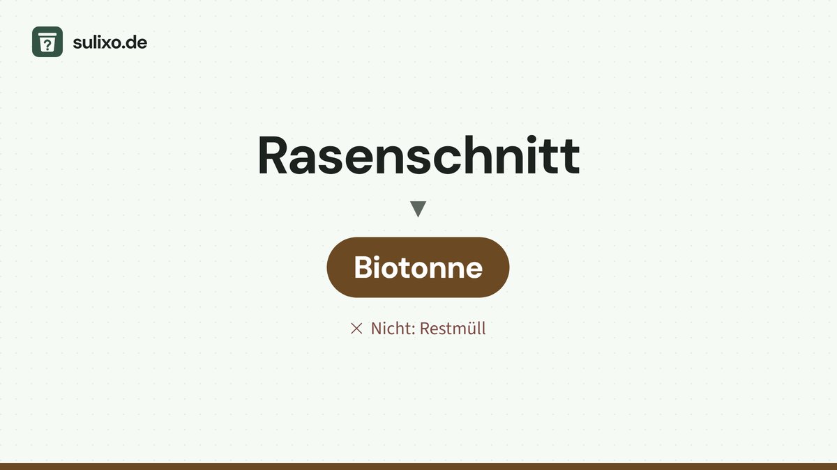 Rasenschnitt: Biotonne