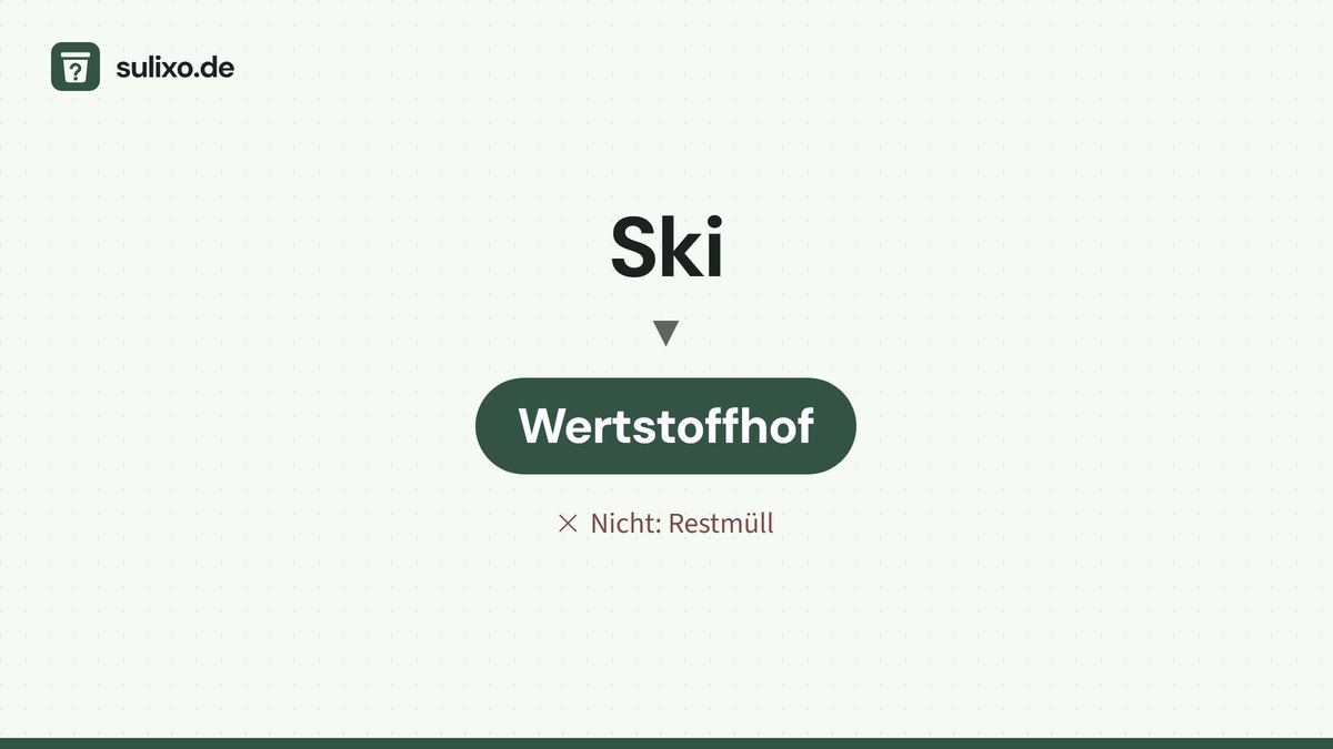 Ski: Wertstoffhof