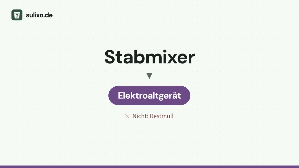 Stabmixer: Elektroaltgerät