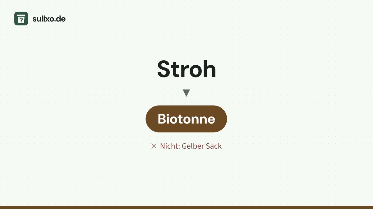 Stroh: Biotonne