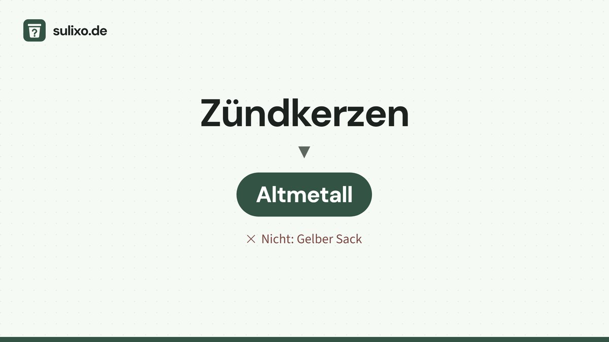 Zündkerzen: Altmetall